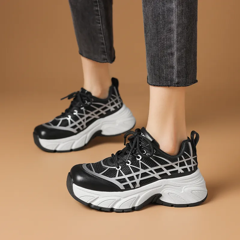 Rosa Bianca Cushioning Low-Top Chunky Sneakers Women's-9