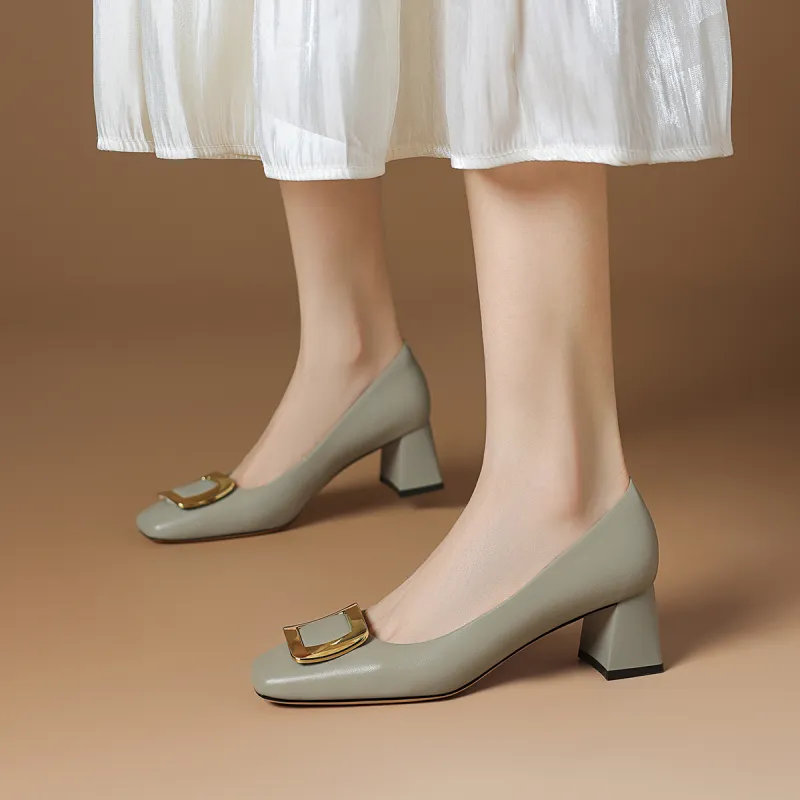 Rosa Bianca Chunky Heel High Heels Women's-7
