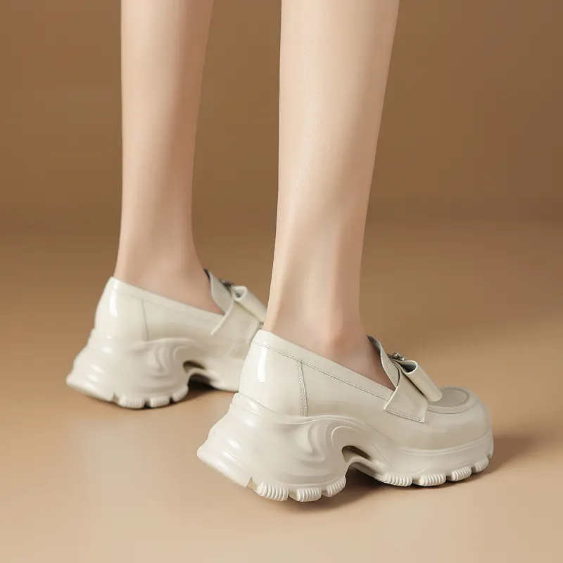 Rosa Bianca Loafers 5cm Women's-12