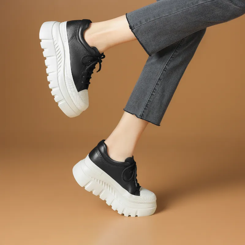 Rosa Bianca Breathable Lightweight Height Increasing Warm Low-Top Casual Shoes Women's-6