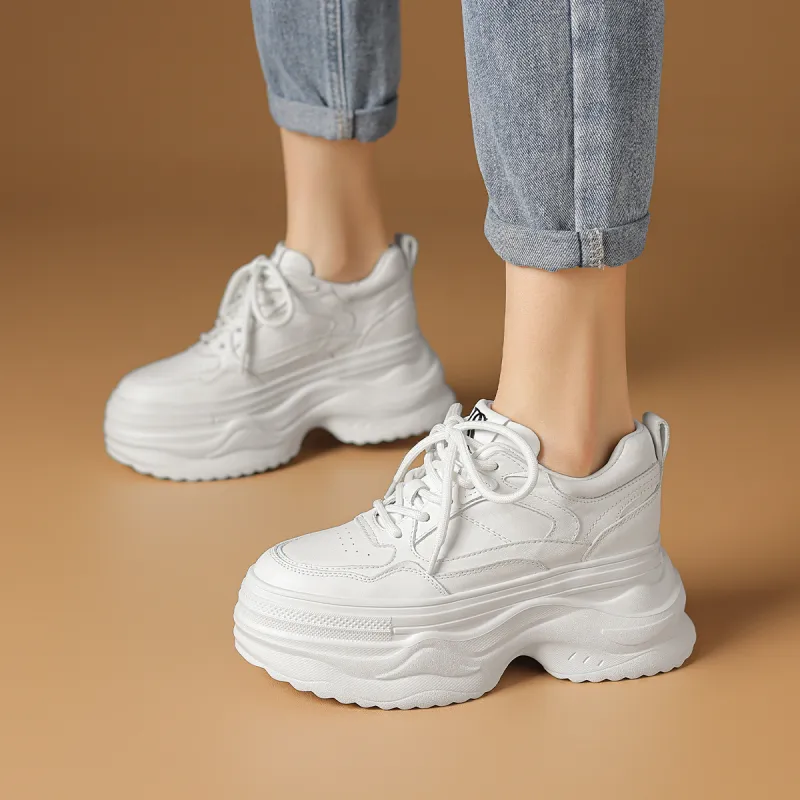 Rosa Bianca Lightweight Height Increasing Low-Top Chunky Sneakers Women's-2