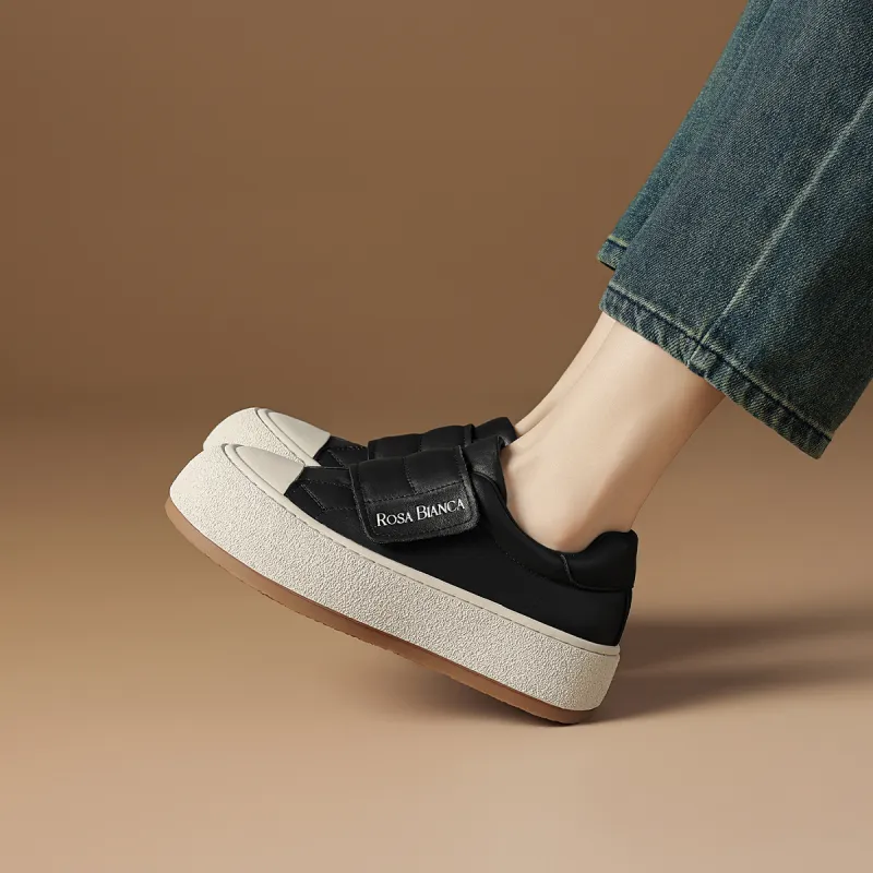 Rosa Bianca Lightweight Height Increasing Low-Top Skateboard Shoes Women's-10