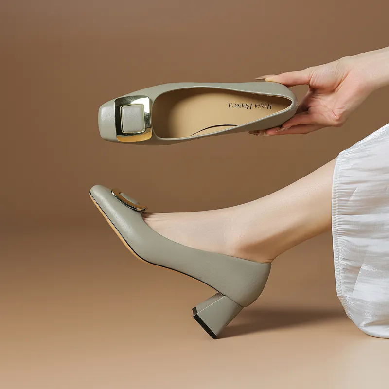 Rosa Bianca Chunky Heel High Heels Women's-8