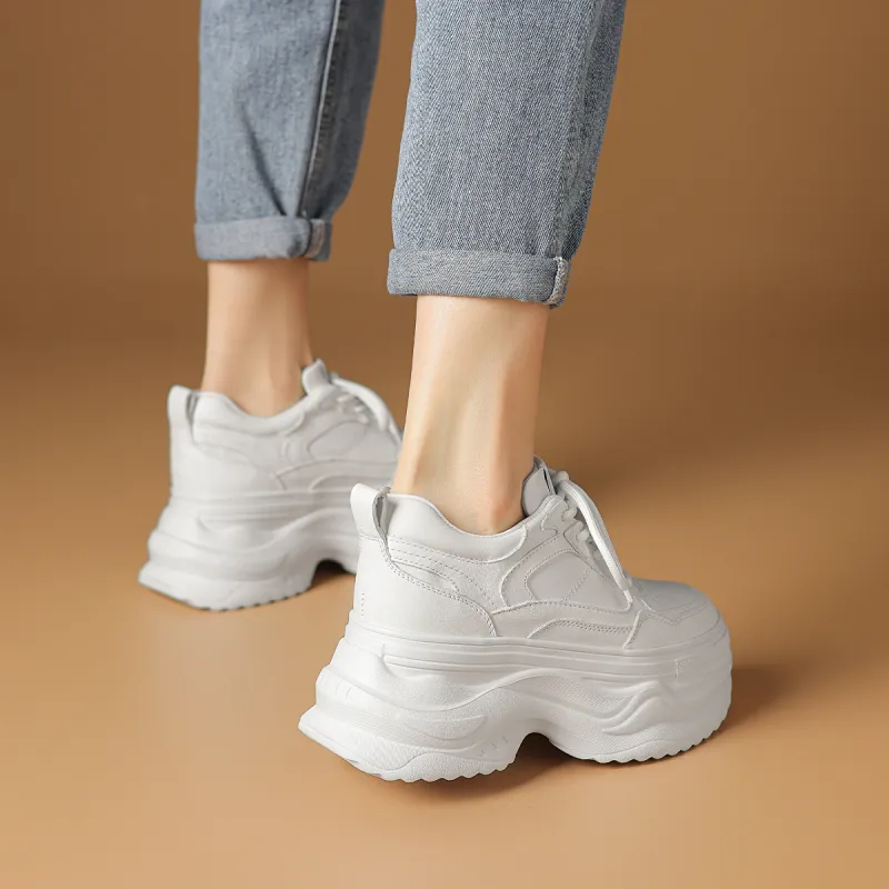 Rosa Bianca Lightweight Height Increasing Low-Top Chunky Sneakers Women's-5