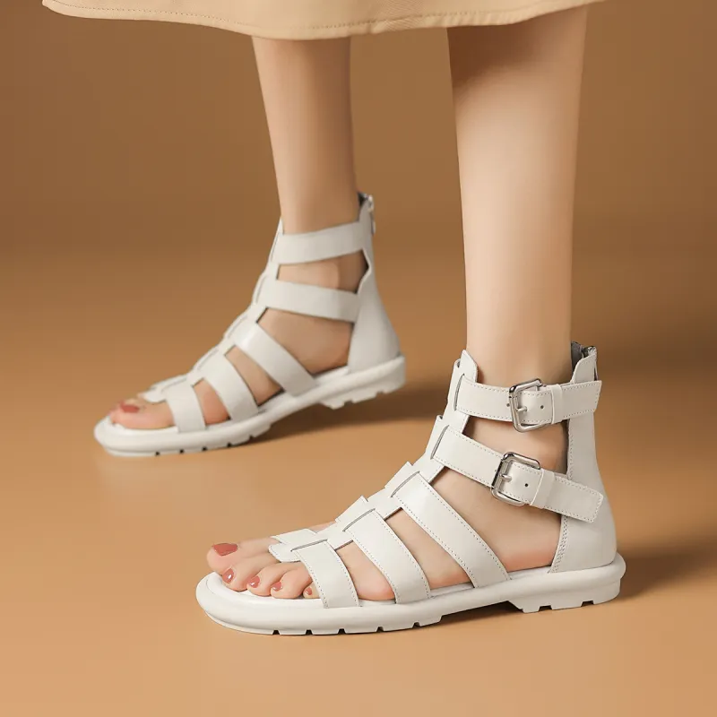 Rosa Bianca Pig Cage Shoes Roman Sandals 2cm Women's-8