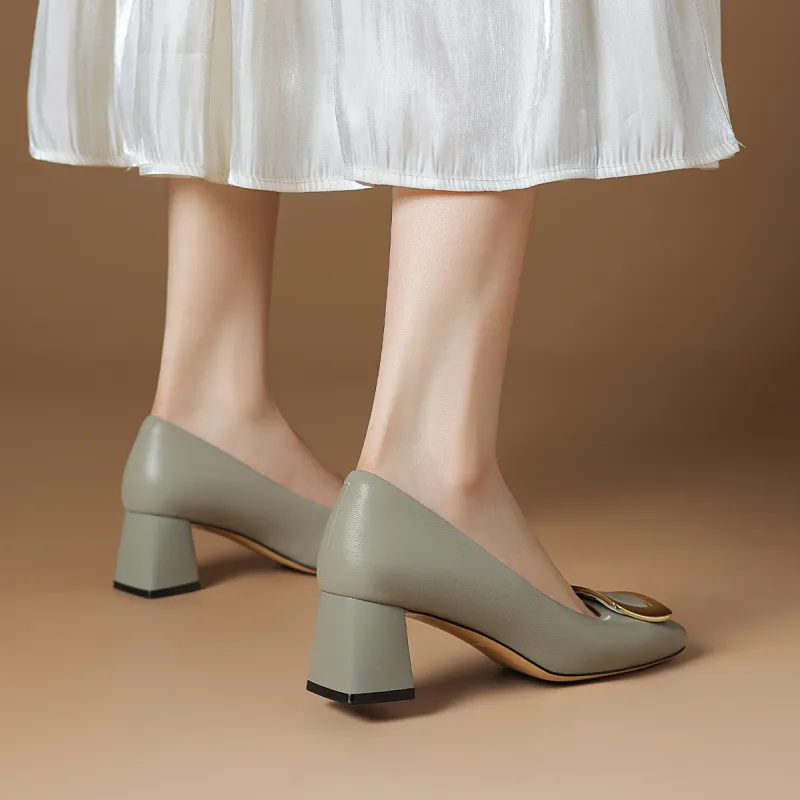 Rosa Bianca Chunky Heel High Heels Women's-11