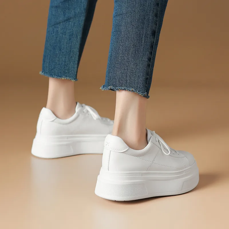 Rosa Bianca Lightweight Height Increasing Low Top Skateboard Shoes Women's-6
