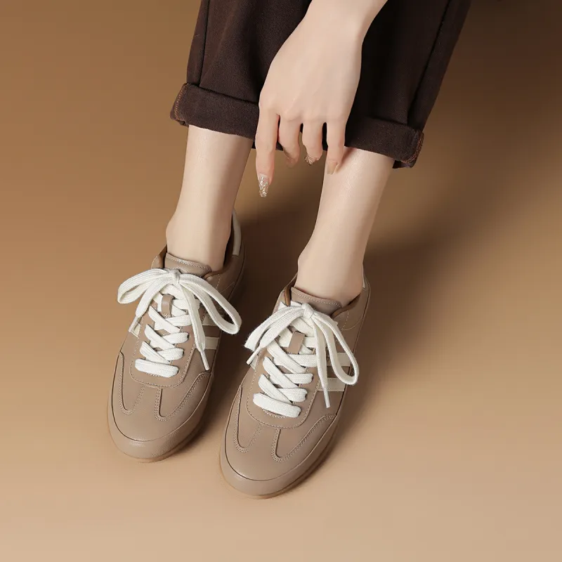 Rosa Bianca German Army Trainers Breathable Lightweight Low-Top Casual Shoes Women's-8