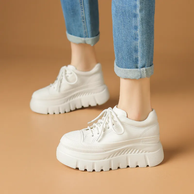 Rosa Bianca Breathable Lightweight Height Increasing Warm Low-Top Casual Shoes Women's-9