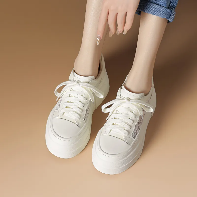 Rosa Bianca Lightweight And Breathable Low Top Skateboard Shoes Women's-8