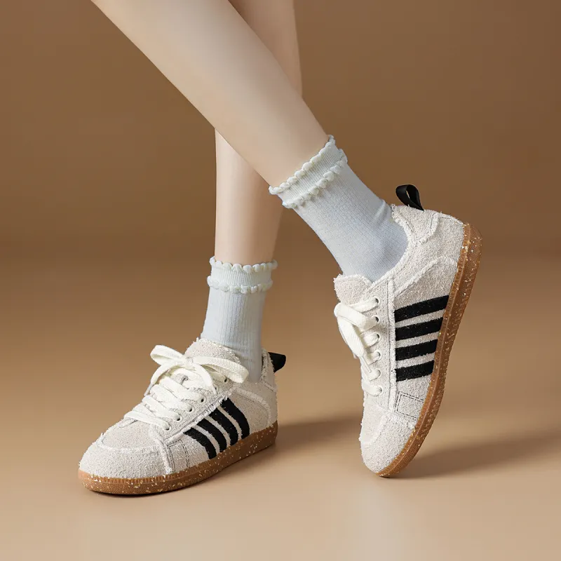 Rosa Bianca German Army Trainers Lightweight And Breathable Low-Top Skateboard Shoes Women's-4