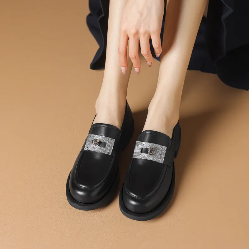 Rosa Bianca Loafers Women's Ecru/Black-11