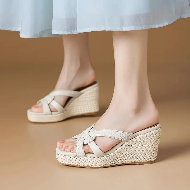 Rosa Bianca Woven Abrasion Resistant Slide Slippers Women's-1