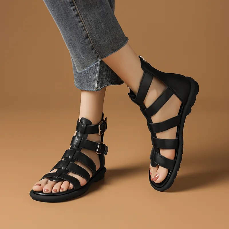Rosa Bianca Pig Cage Shoes Roman Sandals 2cm Women's-4