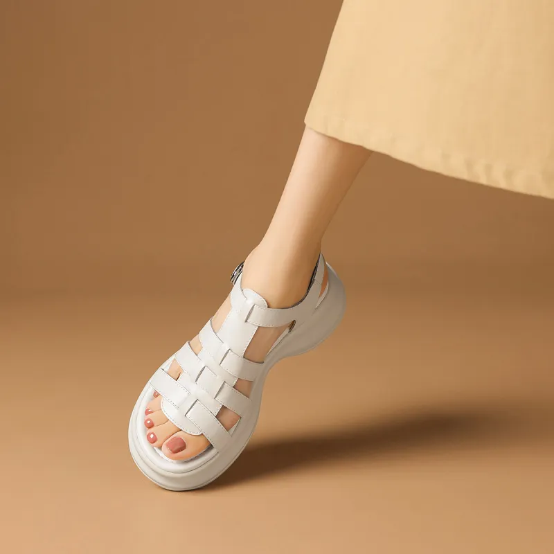 Rosa Bianca Roman Sandals 5cm Women's-12