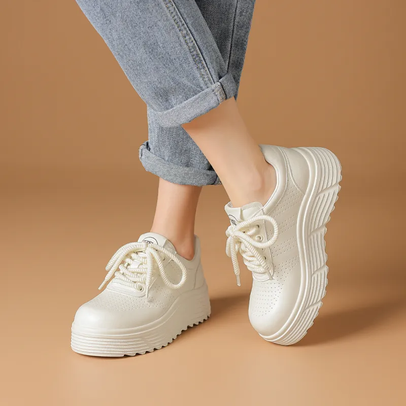 Rosa Bianca Cushioning Wear Resistant Low Top Casual Shoes Women's White-3