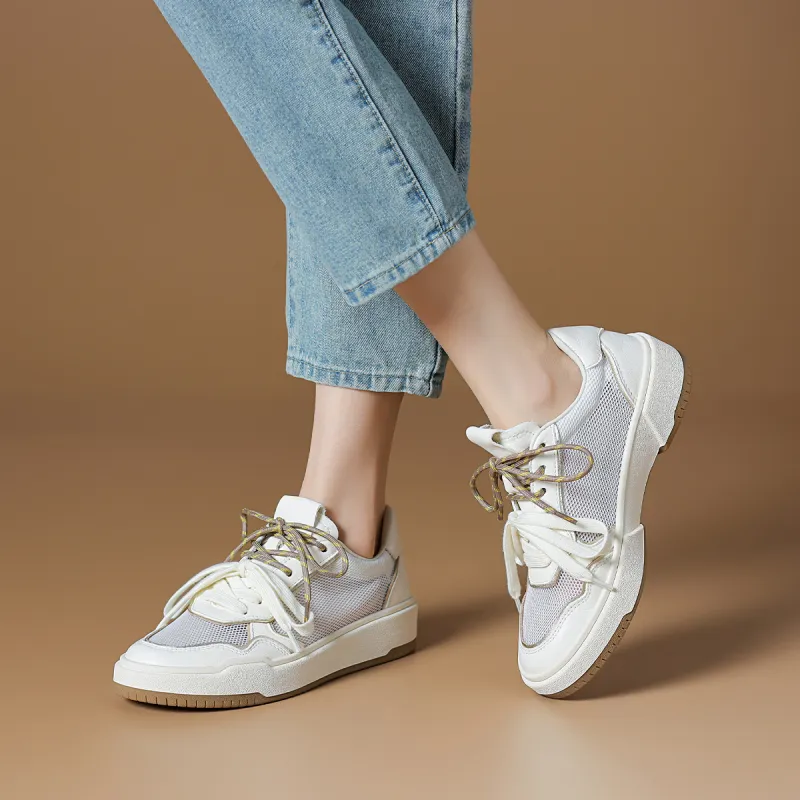 Rosa Bianca Lightweight And Breathable Low Top Skateboard Shoes Women's-5