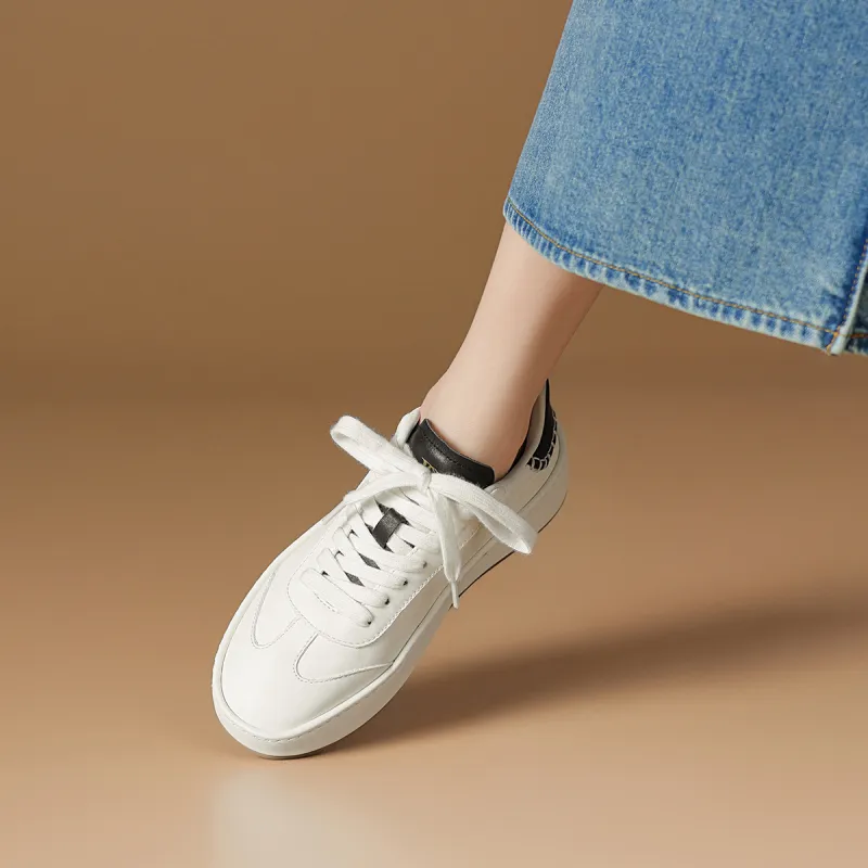 Rosa Bianca Lightweight Height Increasing Low-Top Skateboard Shoes Women's-11