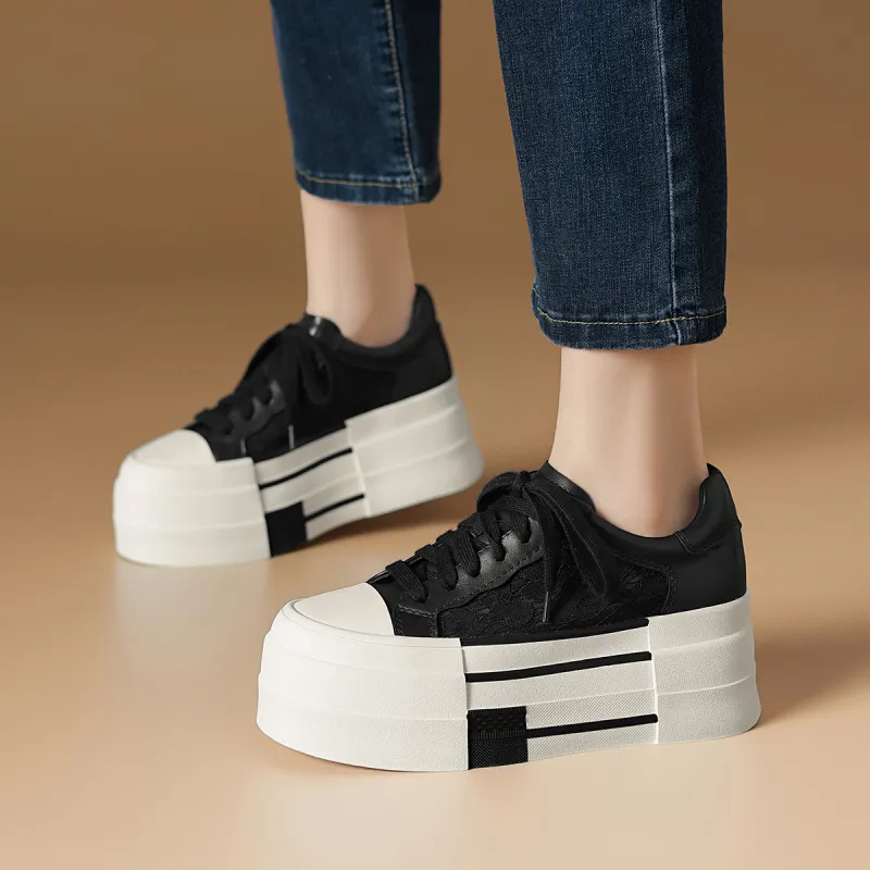 Rosa Bianca Lightweight And Breathable Low Top Skateboard Shoes Women's-1