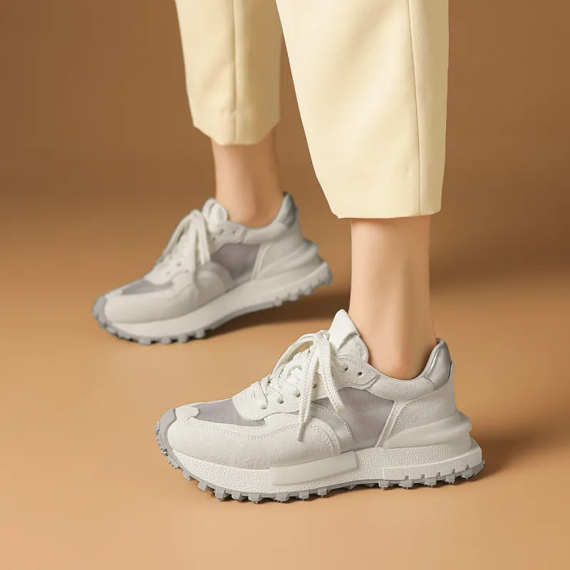 Rosa Bianca Lightweight Height Increasing Low-Top Casual Shoes Women's-1