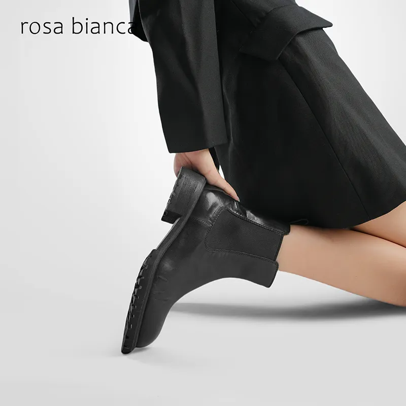 Rosa Bianca Short Chelsea Boots Women's-3