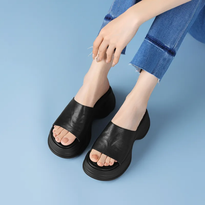 Rosa Bianca PU Polyurethane Abrasion Resistant Slide Slippers Women's-9