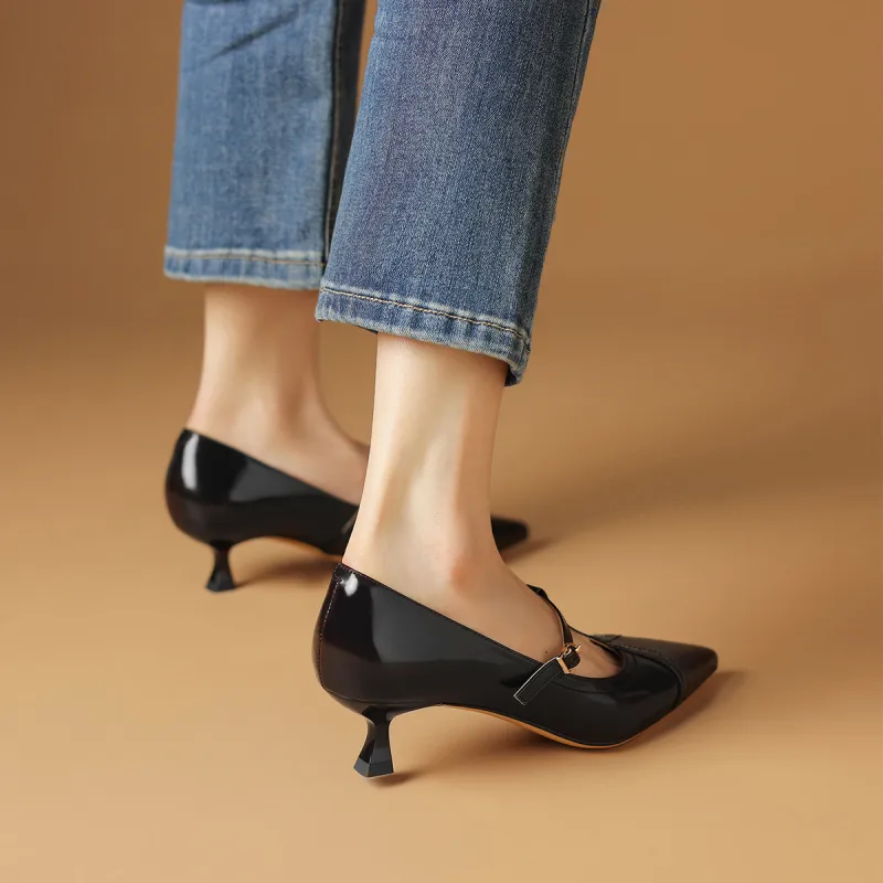 Rosa Bianca High Heels Women's Coffee/Gray-6