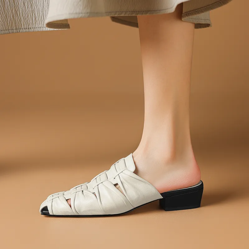 Rosa Bianca Wrap-toe Slippers Women's-4