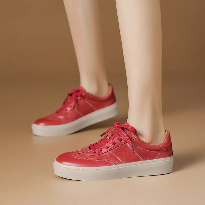 Rosa Bianca German Army Trainers Height Increasing Low Top Skateboard Shoes Women's-8