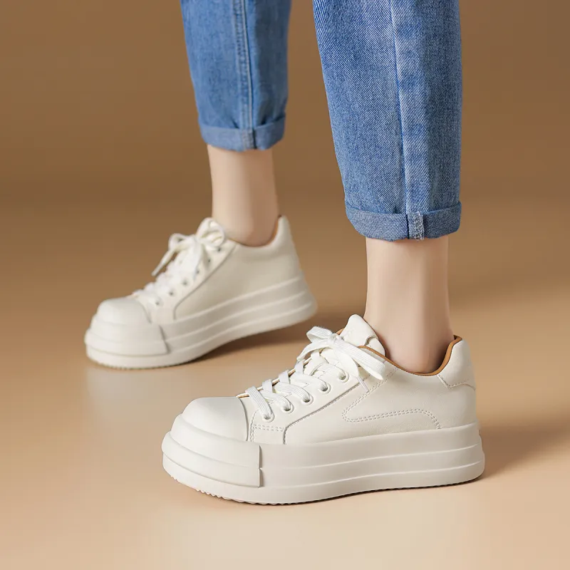 Rosa Bianca Lightweight Height Increasing Low Top Skateboard Shoes Women's-1