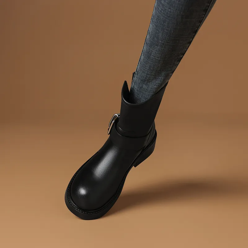 Rosa Bianca Ankle Boots 4.1cm Women's Black-4