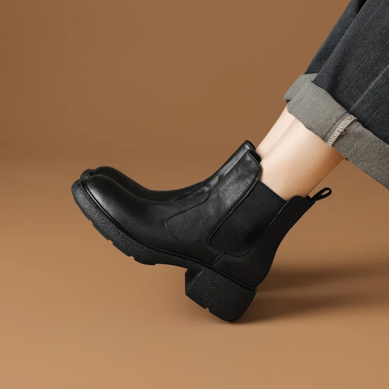 Rosa Bianca Short Chelsea Boots Women's-2