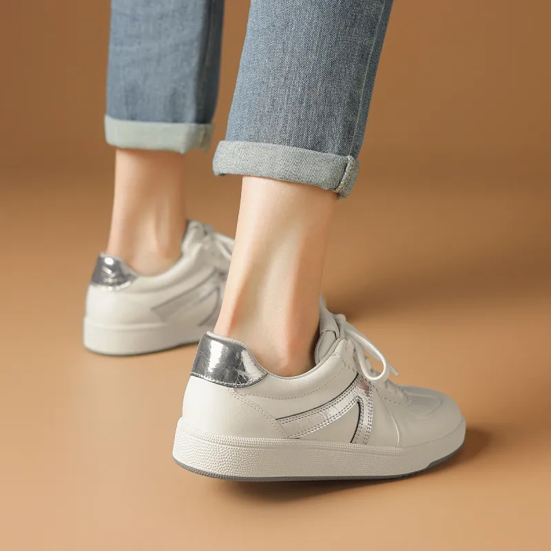 Rosa Bianca Warm Anti-Slip And Wear-Resistant Lightweight Breathable Height Increasing Low-Top Skateboard Shoes Women's-12