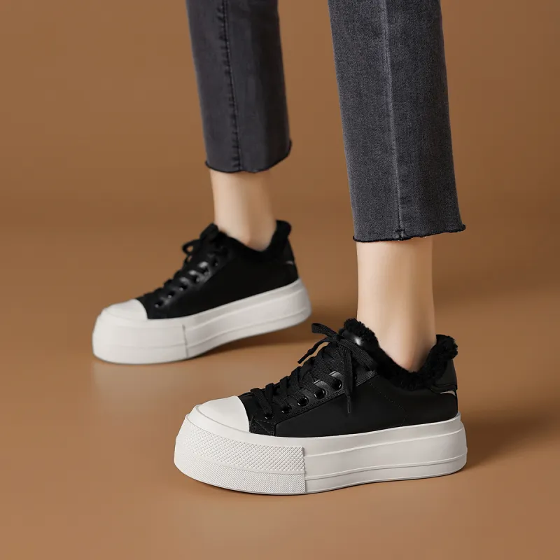 Rosa Bianca Warm Low Top Skateboard Shoes Women's-8