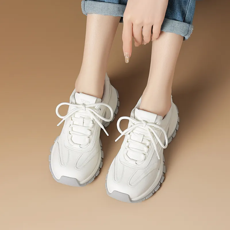 Rosa Bianca Lightweight Height Increasing Low Top Chunky Sneakers Women's-2