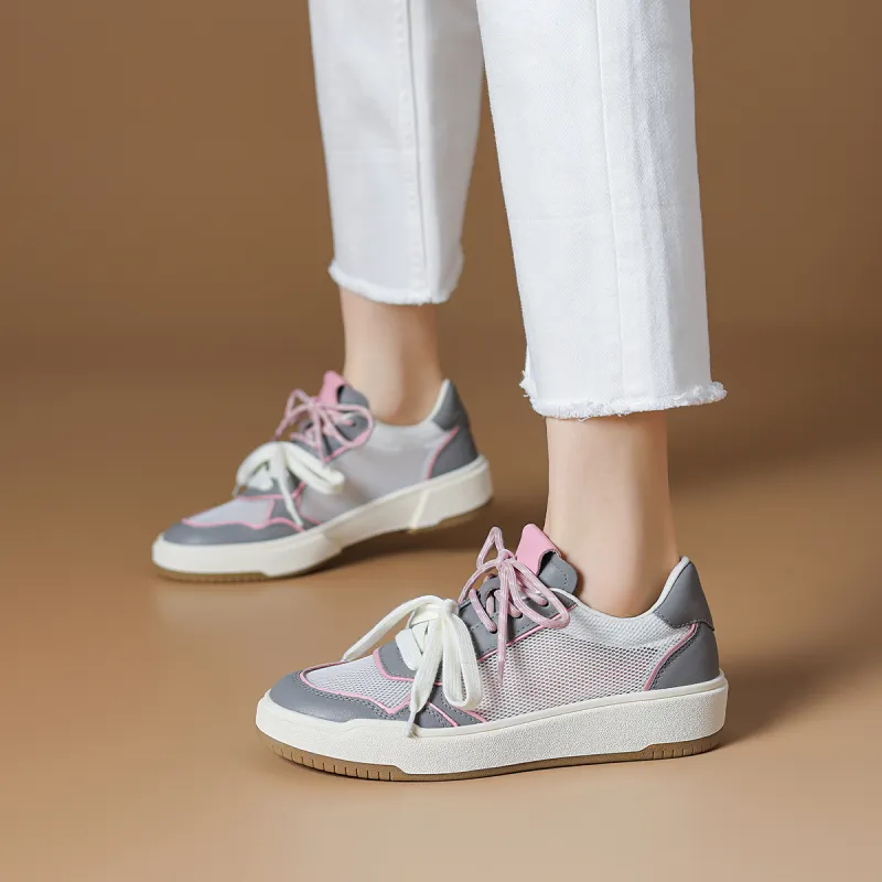 Rosa Bianca Lightweight And Breathable Low Top Skateboard Shoes Women's-8