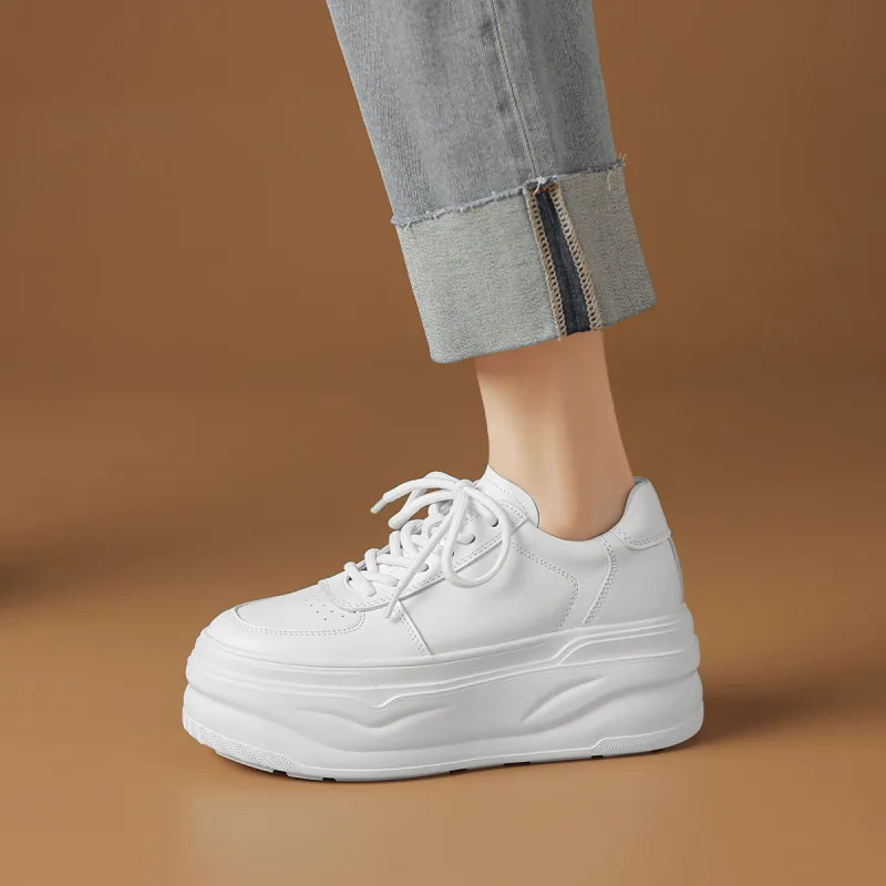 Rosa Bianca Wear-Resistant Breathable Height Increasing Low-Top Casual Shoes Women's-5