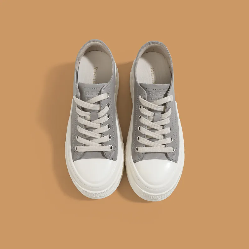 Rosa Bianca Lightweight Height Increasing Low Top Skateboard Shoes Women's-5