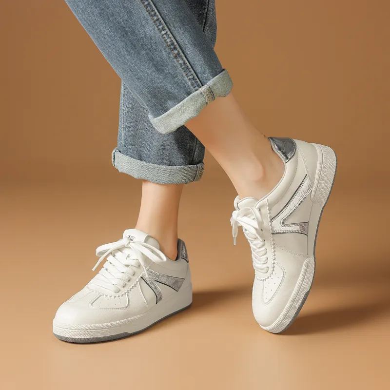 Rosa Bianca Warm Anti-Slip And Wear-Resistant Lightweight Breathable Height Increasing Low-Top Skateboard Shoes Women's-10