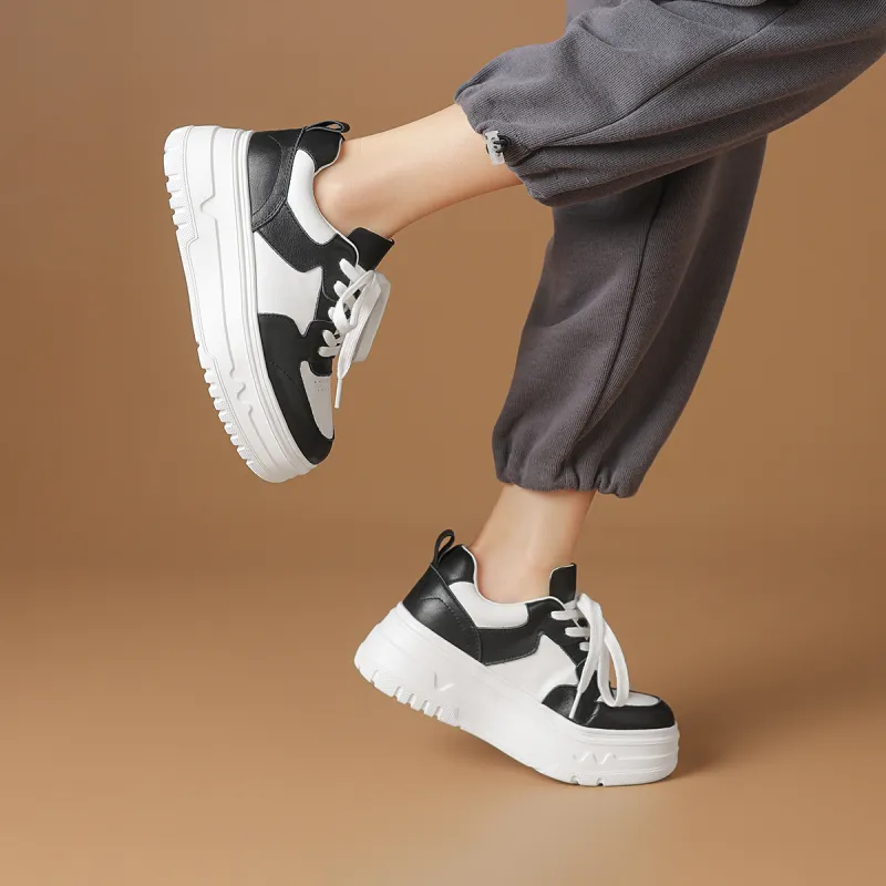 Rosa Bianca Breathable Lightweight Height Increasing Warm Low-Top Casual Shoes Women's-12