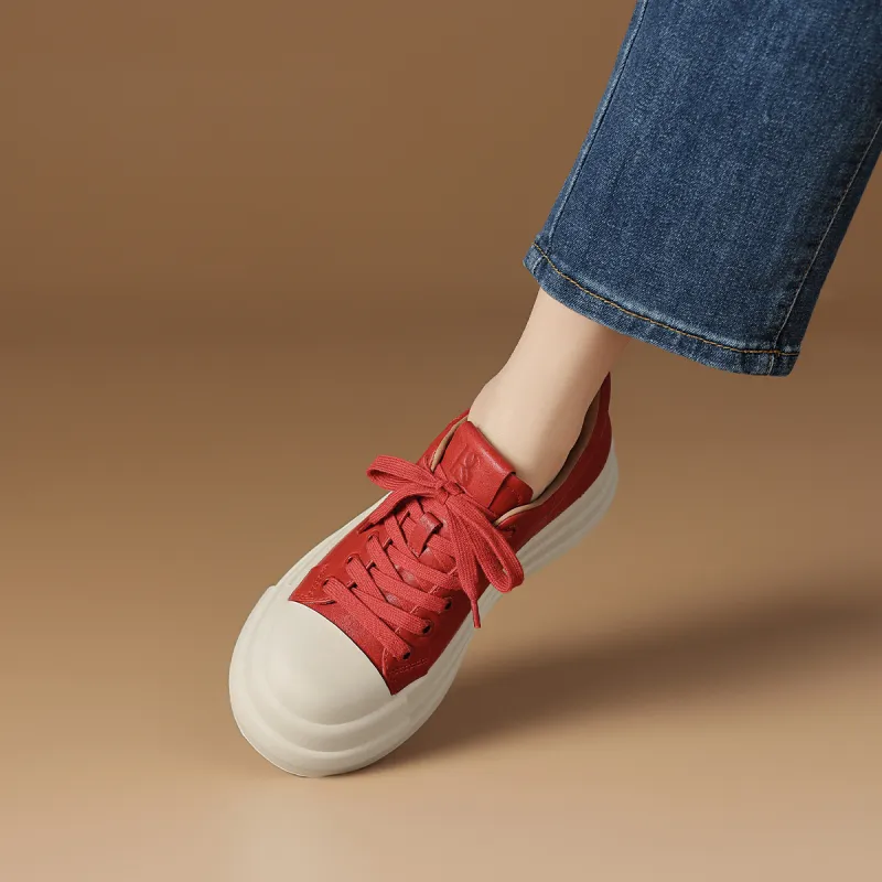 Rosa Bianca Lightweight Height Increasing Low Top Skateboard Shoes Women's-10