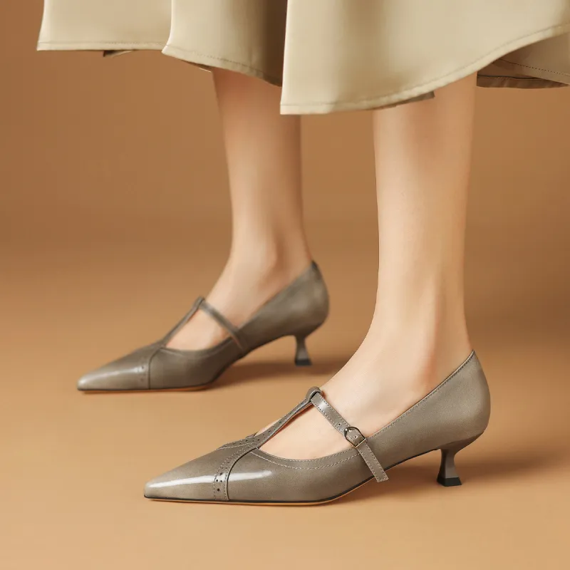 Rosa Bianca High Heels Women's Coffee/Gray-10
