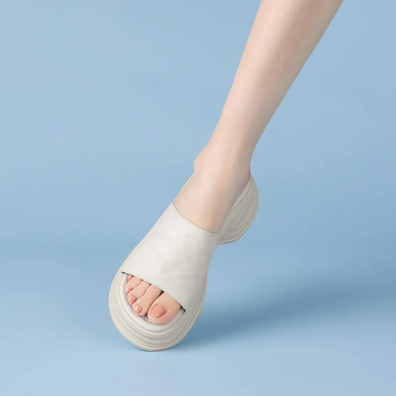 Rosa Bianca PU Polyurethane Abrasion Resistant Slide Slippers Women's-5