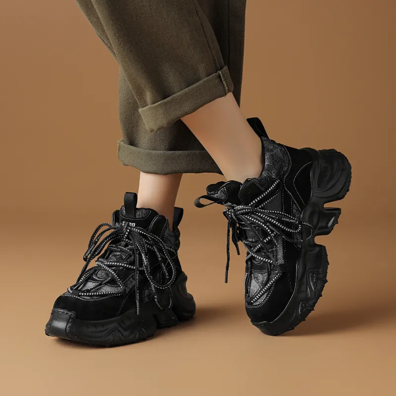 Rosa Bianca Low Top Chunky Sneakers Women's-3