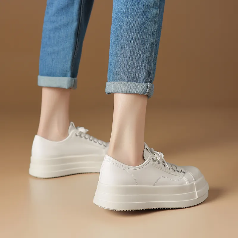 Rosa Bianca Lightweight Height Increasing Low Top Skateboard Shoes Women's-12
