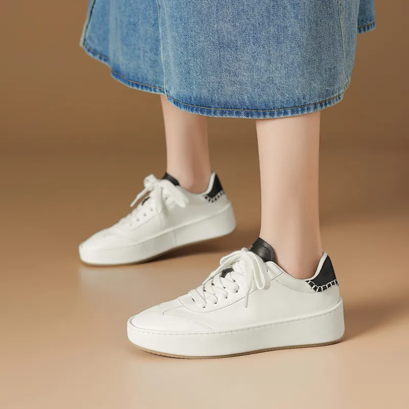 Rosa Bianca Lightweight Height Increasing Low-Top Skateboard Shoes Women's-8
