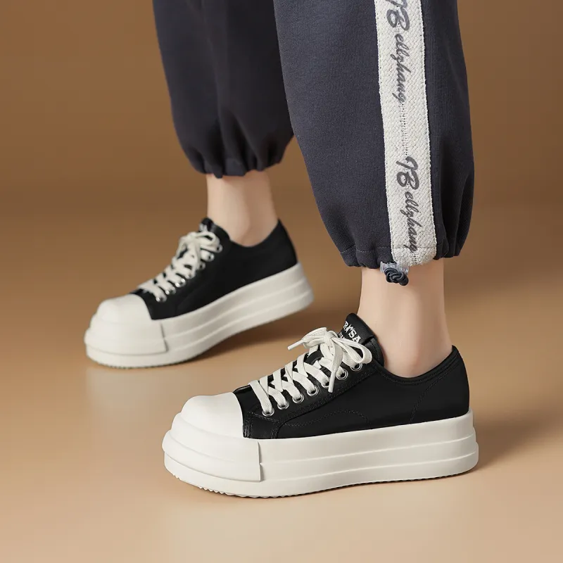 Rosa Bianca Lightweight Height Increasing Low Top Skateboard Shoes Women's-1