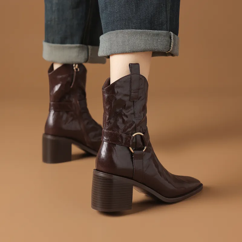 Rosa Bianca Ankle Boots 6.6cm Women's-10