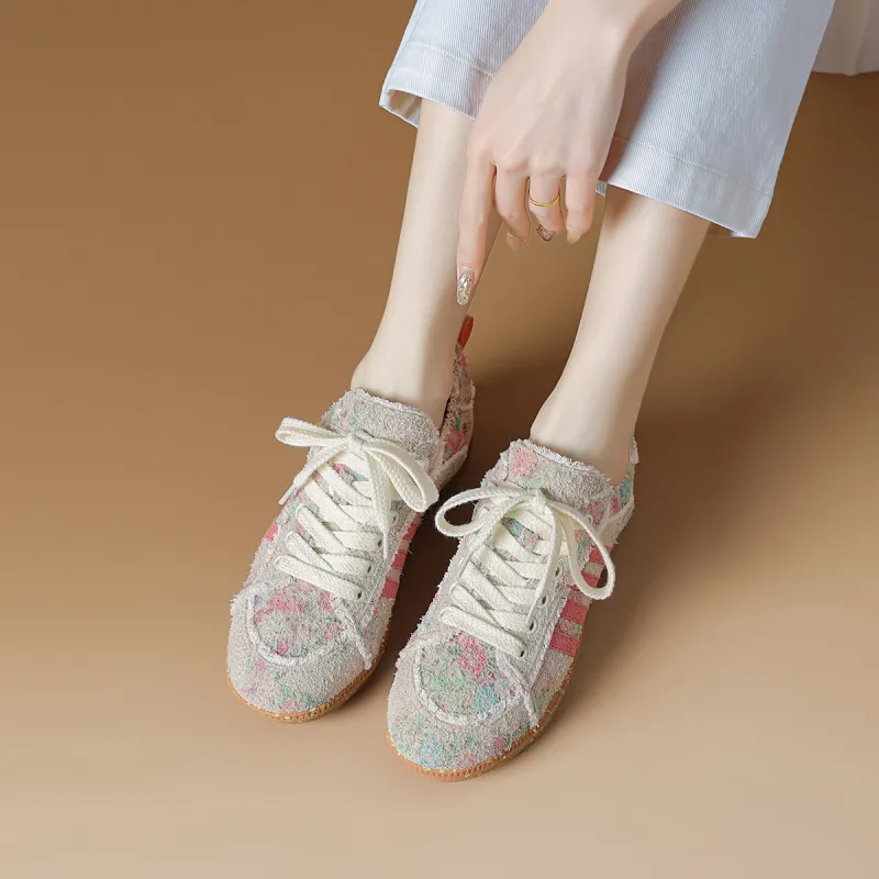 Rosa Bianca German Army Trainers Lightweight And Breathable Low-Top Skateboard Shoes Women's-9