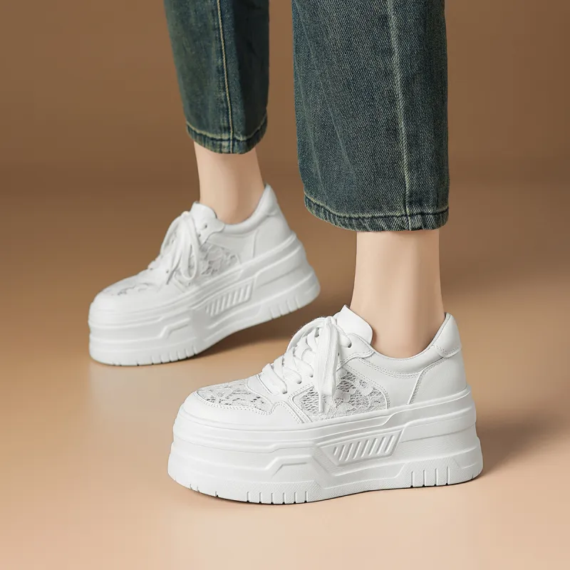 Rosa Bianca Low-Top Skateboard Shoes Women's White-1